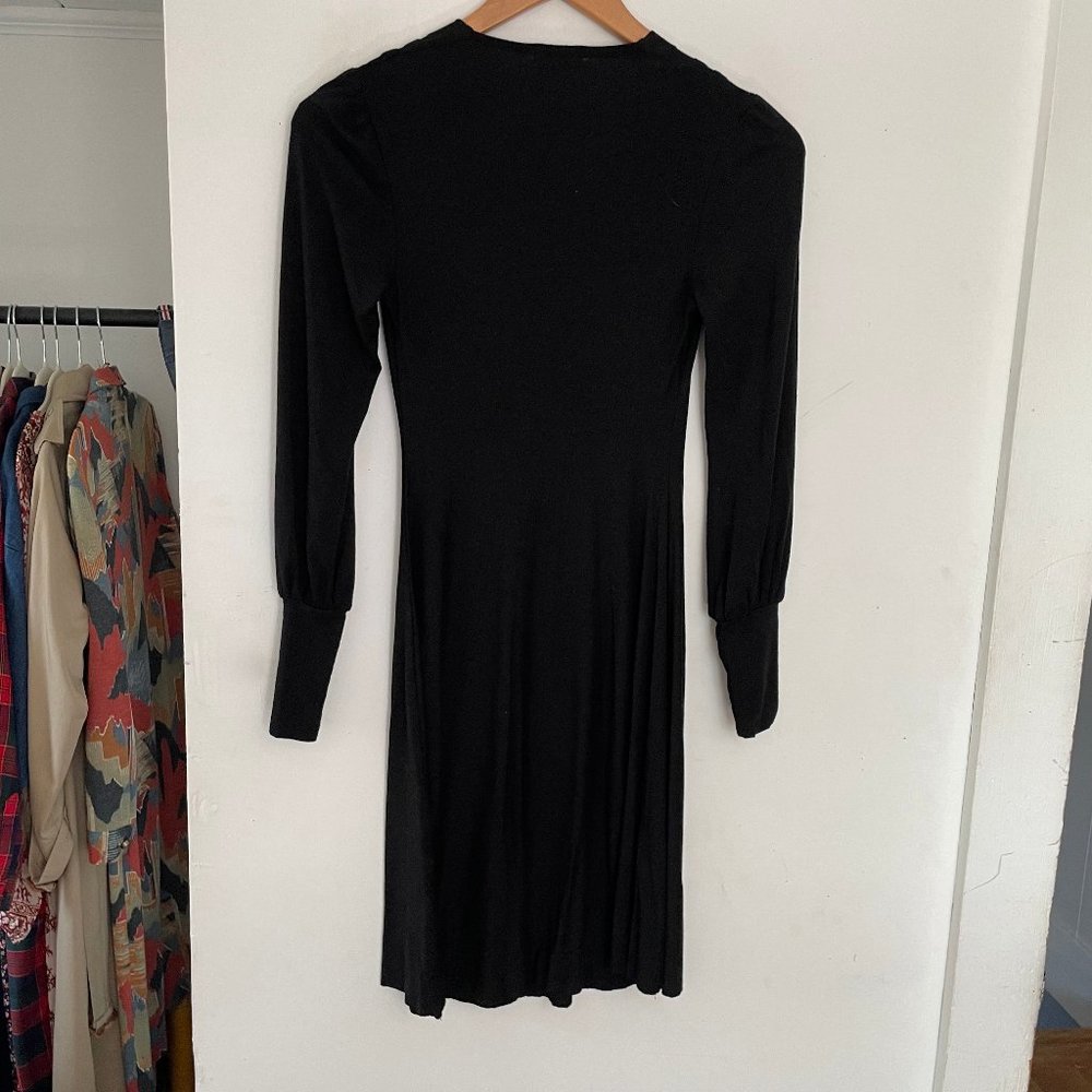 Akiko Cowl Neck Sheath Dress Size XS - Picture 3 of 5